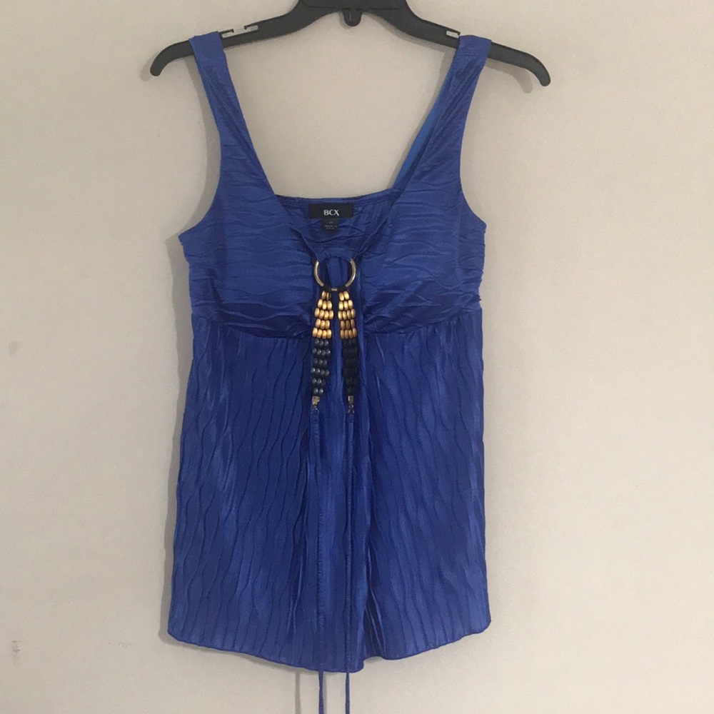 Royal blue sleeveless top